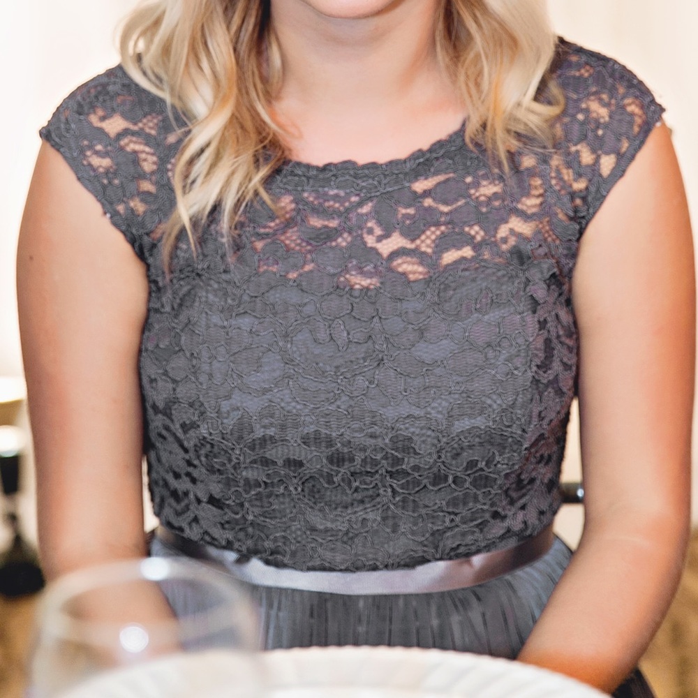 Grey Bridesmaid Dress David’s Bridal - Picture 2 of 5